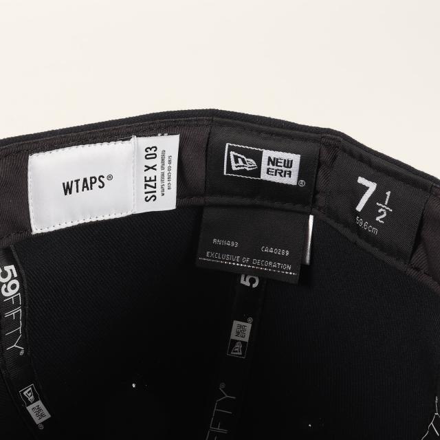 WTAPS ダブルタップス キャップ サイズ:7 1/2(59.6cm) | 22AW NEW ERA WTロゴ刺繍 ベースボールキャップ (59FIFTY LOW PROFILE / CAP / POLY. TWILL) | ネイビー 紺 | ブランド 帽子 | コラボ 別注【メンズ】【中古】【K4713】_3