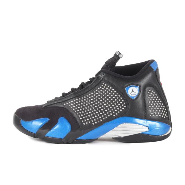 Supreme シュプリーム サイズ:US9.5(27.5cm) | NIKE AIR JORDAN 14 RETRO S (BV7630-004) | ナイキ エアジョーダン14 レトロ | ブラック バーシティロイヤル | コラボ スニーカー シューズ バッシュ 靴【メンズ】【中古】【K4713】