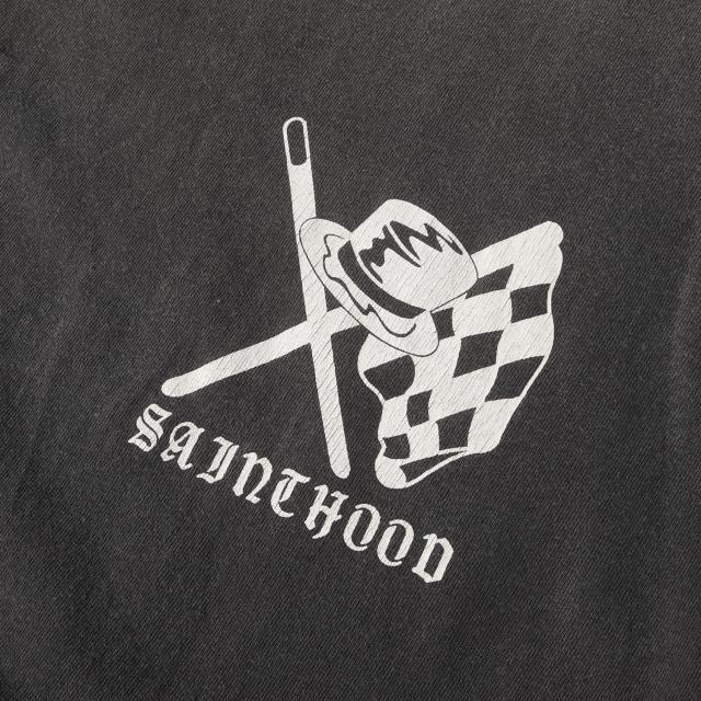 SAINT MICHAEL セントマイケル Tシャツ ブラック 黒 サイズ:XL | 25SS NEIGHBORHOOD ヴィンテージ加工 ロングスリーブ Tシャツ (LS Tee _Sthd.Speedkills) | トップス カットソー 長袖 | コラボ【メンズ】【中古】【美品】【K4714】_4