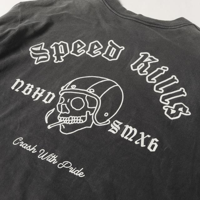 SAINT MICHAEL セントマイケル Tシャツ ブラック 黒 サイズ:XL | 25SS NEIGHBORHOOD ヴィンテージ加工 ロングスリーブ Tシャツ (LS Tee _Sthd.Speedkills) | トップス カットソー 長袖 | コラボ【メンズ】【中古】【美品】【K4714】_5