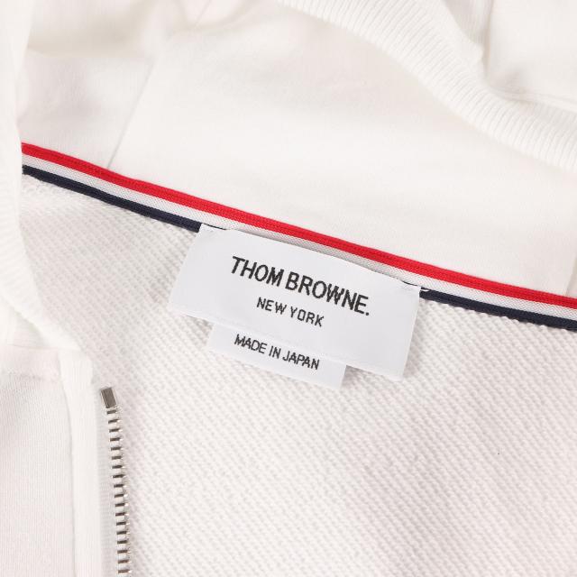 THOM BROWNE トムブラウン パーカー ホワイト 白 サイズ:2 | 25AW 4BAR ジャガード スウェット ダブルジップ パーカー | 日本製 | トップス フーディー【メンズ】【中古】【美品】【K4714】_2
