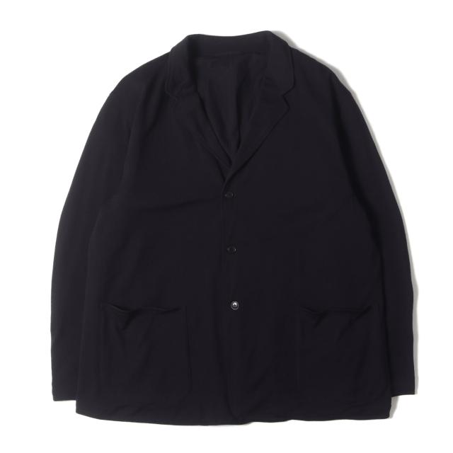COMOLI コモリ ジャケット ネイビー 紺 サイズ:3 | 24AW ウールニット ジャケット (WOOL KNIT JACKET) | 日本製 | アウター ブレザー ブルゾン 上着【メンズ】【中古】【美品】【K4722】