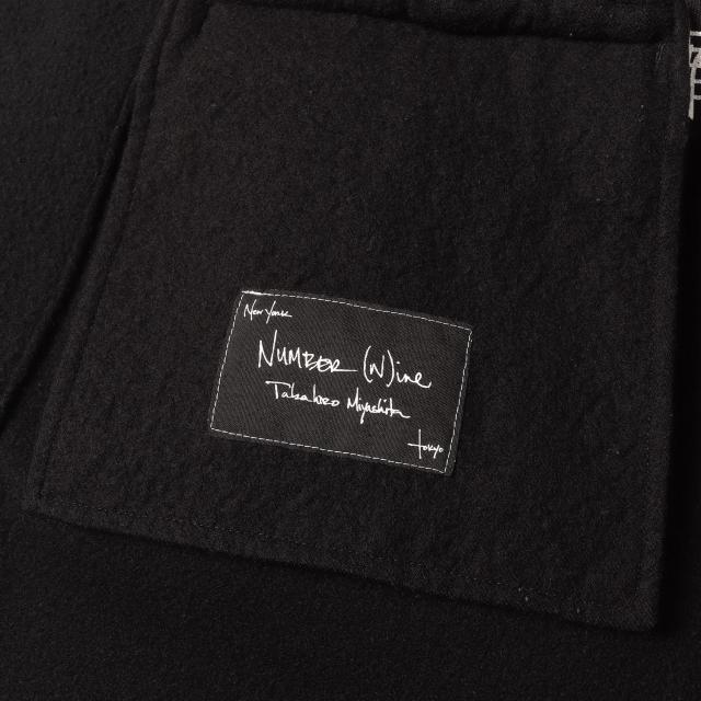 NUMBER (N)INE ナンバーナイン コート ブラック 黒 サイズ:4 | 07AW LOVE GOD MURDER期 メルトンウール ダブルブレスト チェスターコート | アウター ジャケット 上着 | 00年代 アーカイブ【メンズ】【中古】【K4723】_2