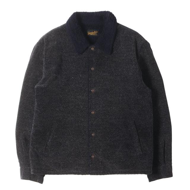 TENDERLOIN テンダーロイン ジャケット ネイビー 紺 サイズ:L | ごま塩 コーデュロイ サドル ボアジャケット (T-SADDLE JIMON JKT) | アウター ブルゾン 上着【メンズ】【中古】【K4723】