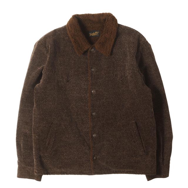 TENDERLOIN テンダーロイン ジャケット ブラウン サイズ:L | ごま塩 コーデュロイ サドル ボアジャケット (T-SADDLE JIMON JKT) | アウター ブルゾン 上着【メンズ】【中古】【K4723】