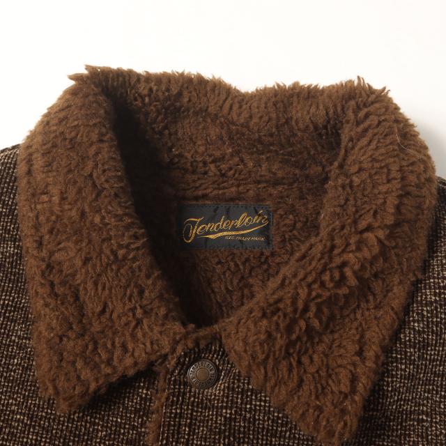 TENDERLOIN テンダーロイン ジャケット ブラウン サイズ:L | ごま塩 コーデュロイ サドル ボアジャケット (T-SADDLE JIMON JKT) | アウター ブルゾン 上着【メンズ】【中古】【K4723】_3