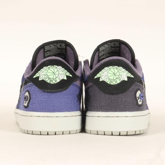 NIKE ナイキ サイズ:US8(26.0cm) | Zion Williamson AIR JORDAN 1 RETRO LOW OG VOODOO ALTERNATE (IH2309-500) | ザイオン・ウィリアムソン コラボ ジョーダン 1 ロー | リージェンシーパープル ベイパーグリーン | ローカット スニーカー【メンズ】【K4723】