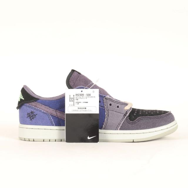 NIKE ナイキ サイズ:US8(26.0cm) | Zion Williamson AIR JORDAN 1 RETRO LOW OG VOODOO ALTERNATE (IH2309-500) | ザイオン・ウィリアムソン コラボ ジョーダン 1 ロー | リージェンシーパープル ベイパーグリーン | ローカット スニーカー【メンズ】【K4723】