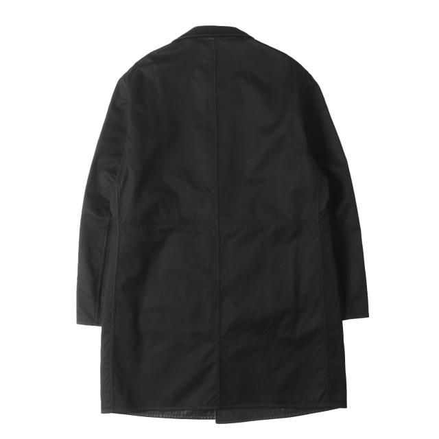 dunhill ダンヒル コート ネイビー ブラック サイズ:OL | リバーシブル ディアスキンレザー カーコート | アウター ジャケット 上着 | イタリア製【メンズ】【中古】【K4723】_3
