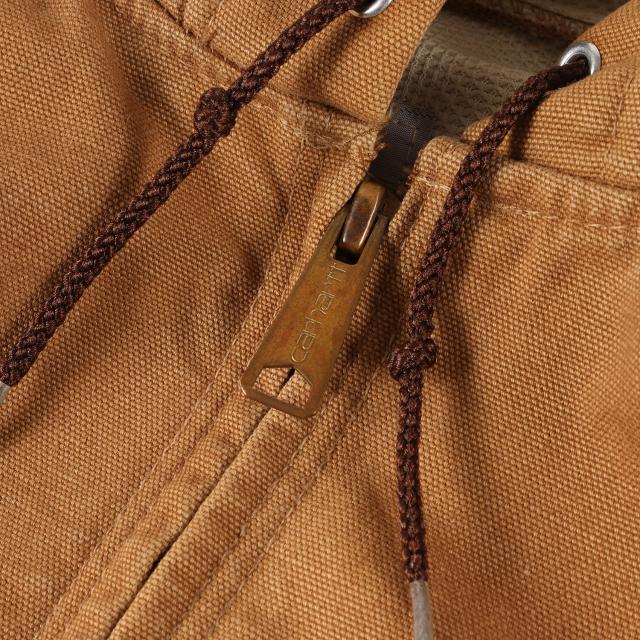Carhartt カーハート ジャケット ブラウン サイズ:L | USA製 星タグ | 80s 裏サーマル ブラウンダック アクティブ ジャケット | JR106 | 80年代 ヴィンテージ 古着 | アウター ブルゾン 上着【メンズ】【中古】【K4729】_4
