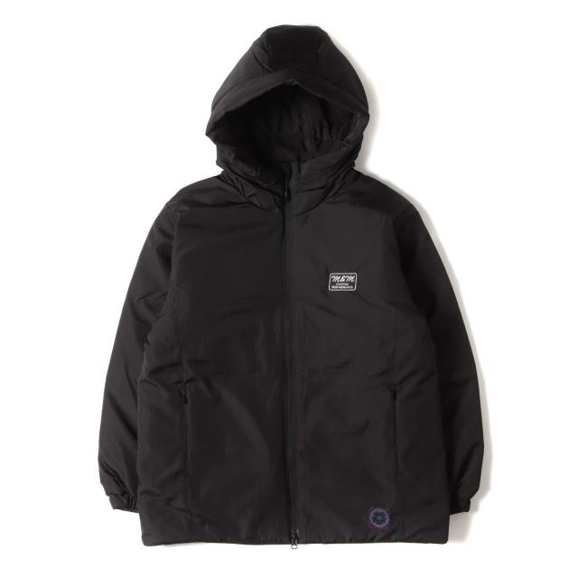 M&amp;M エムアンドエム ジャケット ブラック 黒 サイズ:M | 25AW ロゴ刺繍 中綿入りフーデッド ジャケット (Insulated Full Zip Parka) | アウター ブルゾン 上着【メンズ】【中古】【K4727】