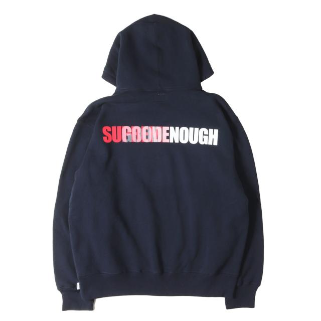 Supreme シュプリーム パーカー ネイビー 紺 サイズ:S | 25SS GOODENOUGH バックロゴ スウェットパーカー (Hooded Sweatshirt) | トップス フーディー プルオーバー | コラボ【メンズ】【中古】【美品】【K4727】