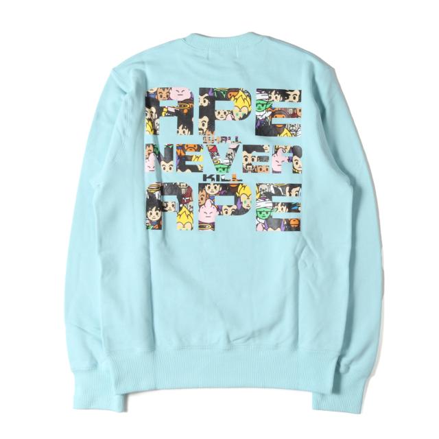 A BATHING APE ア ベイシング エイプ スウェット サックス サイズ:M | 22SS ドラゴンボール超 スーパーヒーロー マイロキャラクター柄 猿顔 スウェットシャツ | トップス トレーナー | コラボ 【メンズ】【K4727】_1