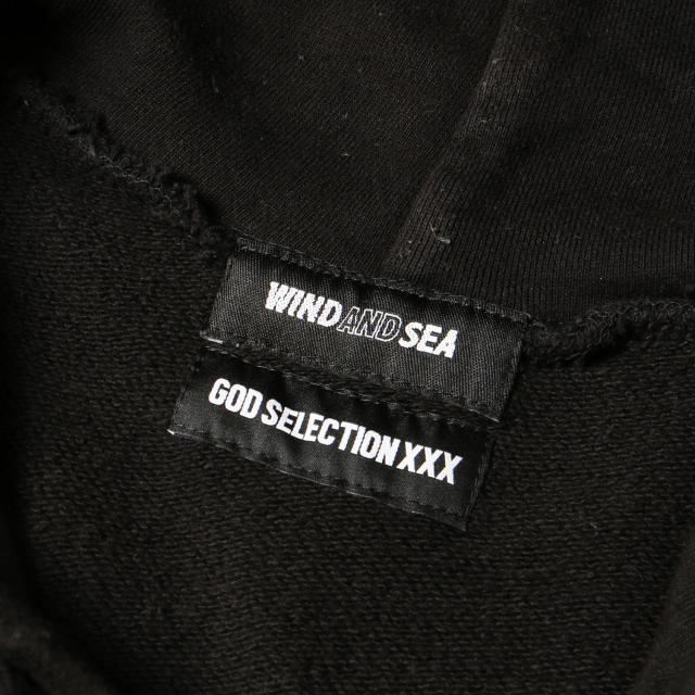 WIND AND SEA ウィンダンシー パーカー ブラック 黒 サイズ:XL | 21SS 初売りアイテム | GOD SELECTION XXX コラボロゴ スウェットパーカー(HOODIE) | トップス フーフーディー プルオーバー コラボ【メンズ】【中古】【K4727】_2