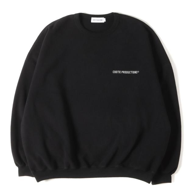 COOTIE クーティー スウェット ブラック 黒 サイズ:L | 24AW オーバーサイズ フリース スウェットシャツ (Fleece Sweat Crew) | トップス トレーナー【メンズ】【中古】【K4734】