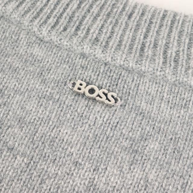 HUGO BOSS ヒューゴボス ニット グレー サイズ:XS | 現行タグ カシミヤニット Vネック セーター | トップス プルオーバー【メンズ】【中古】【K4734】_4