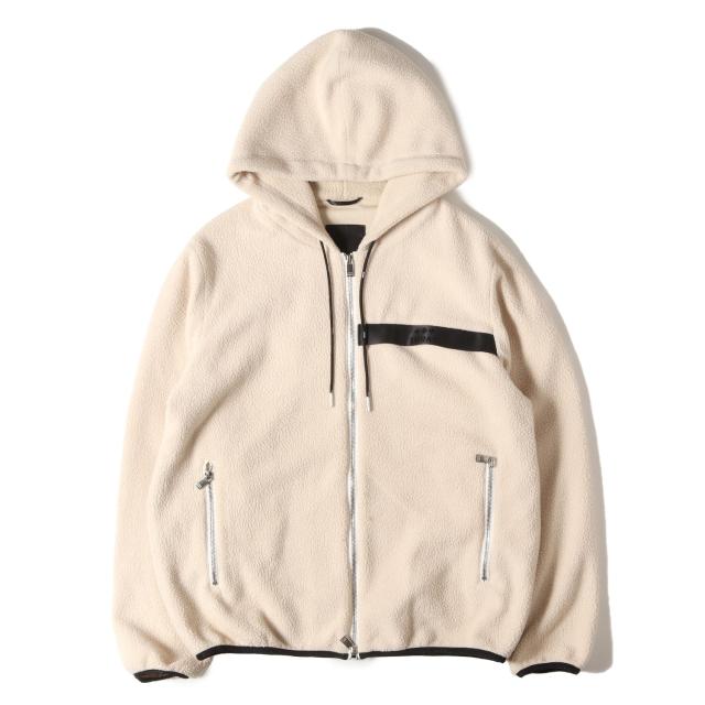 TATRAS タトラス ジャケット アイボリー サイズ:3 | フーデッド フリース ダブルジップ ジャケット MTAT23S4885-L | 上着 アウター ブルゾン【メンズ】【中古】【K4734】