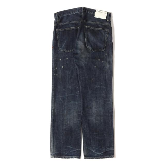 WTAPS ダブルタップス パンツ インディゴ サイズ:S | ダメージリペア 