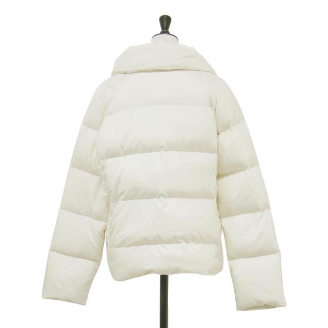 ISSEY MIYAKE イッセイミヤケ ジャケット オフホワイト 白 サイズ:3(L) | クロスカラーダウン | ミドル丈 ハイネ