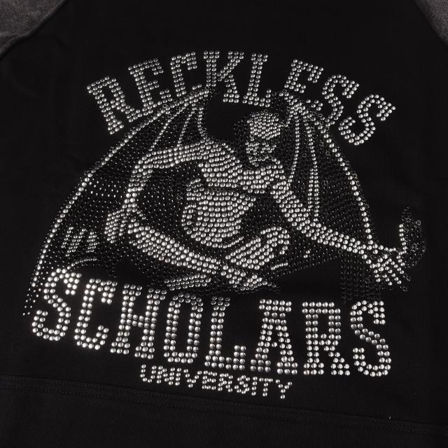 RECKLESS SCHOLARS レックレス・スカラーズ パーカー ブラック 黒 サイズ:XL | メタルビーズ ブリーチ加工 スウェットパーカー | トップス フーディー プルオーバー【メンズ】【K4741】_3