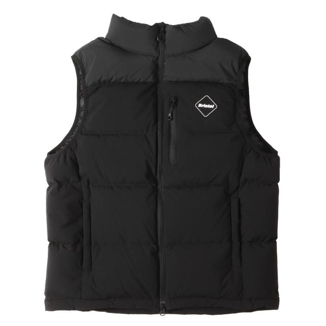 F.C.Real Bristol エフシーレアルブリストル ベスト ブラック 黒 サイズ:L | 22AW ストレッチナイロン ダウンベスト (DOWN VEST) | アウター ジャケット ブルゾン 上着【メンズ】【中古】【美品】【K4741】