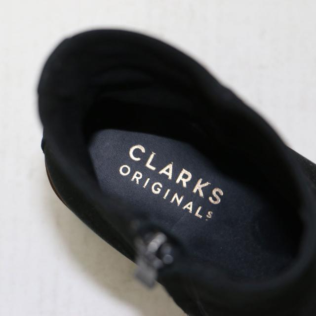 Clarks クラークス サイズ:UK3(22.0cm) | ヌバックレザー ショート ブーツ | ラウンドトゥ ジップ クレープソール | ブラック 黒 | ブランド シューズ 靴【レディース】【中古】【K4741】_4