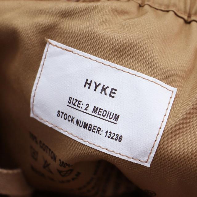 HYKE ハイク パンツ ベージュ サイズ:2(M) | 23春夏 M-51 タイプ シェルパンツ / カーゴパンツ | ワイド ウエストゴム 裾絞り コットン ナイロン | ボトムス ズボン | 日本製【レディース】【中古】【K4741】_3