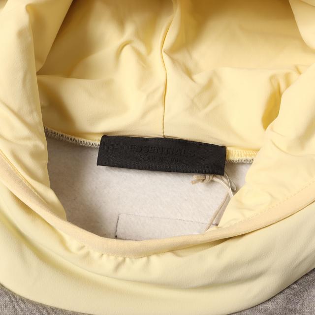 FEAR OF GOD フィアオブゴッド パーカー サイズ:S | 24SS FOG ESSENTIALS ナイロンフード スウェットパーカー (Nylon Fleece Hoodie) | ダークヘザーオートミール×ガーデンイエロー | トップス フーディー【メンズ】【中古】【K4742】_2