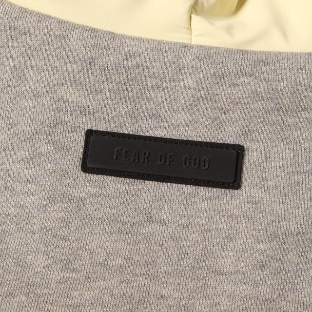 FEAR OF GOD フィアオブゴッド パーカー サイズ:S | 24SS FOG ESSENTIALS ナイロンフード スウェットパーカー (Nylon Fleece Hoodie) | ダークヘザーオートミール×ガーデンイエロー | トップス フーディー【メンズ】【中古】【K4742】_4