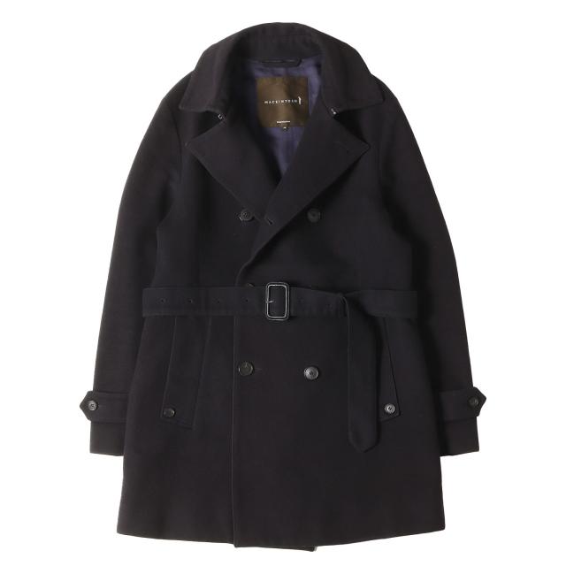 MACKINTOSH マッキントッシュ コート ネイビー 紺 サイズ:38 | ソフトメルトン 8B トレンチコート | 上着 アウター【メンズ】【中古】【K4742】
