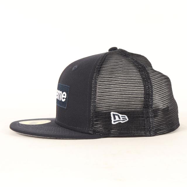 Supreme シュプリーム キャップ ネイビー 紺 サイズ:7 1/2(59.6cm) | 23SS NEW ERA ボックスロゴ ベースボール メッシュキャップ (Box Logo Mesh Back) | ブランド 帽子 | コラボ 別注【メンズ】【K4744】_1
