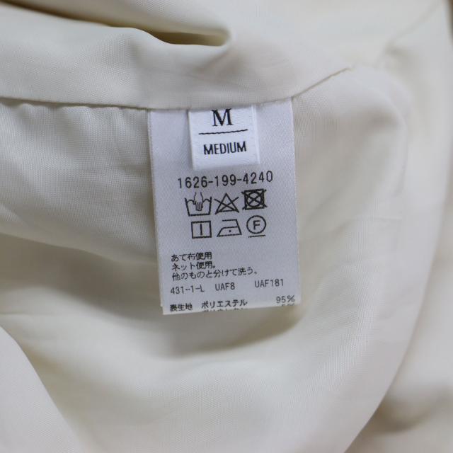 BEAUTY&YOUTH ビューティアンドユース オールインワン オフホワイト 白 サイズ:M | 22秋冬 ポリエステルブレンド Vネック オールインワン / ジャンプスーツ | ノースリーブ ワイド ウォッシャブル | トップス【レディース】【中古】【K4744】_7