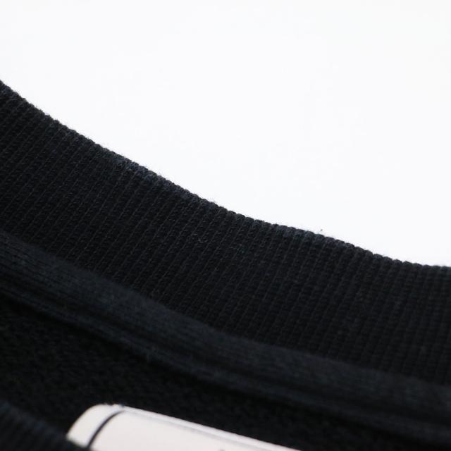 MIHARA YASUHIRO ミハラヤスヒロ スウェット ブラック 黒 サイズ:40(L) | ディフォメーション ショート プルオーバー | Deformation short pullover | スウェット 長袖 クルーネック ロゴ プリント コットン | トップス トレーナー 日本製【レディース】【中古】【K4744】_11