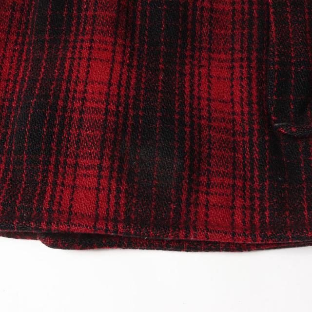 U.S.VINTAGE | 希少 戦前モデル | 30s オンブレチェック ウール ハンティング ジャケット | DRY BAK × PENN RICH(WOOLRICH | レッド ブラック サイズ:M相当 | 30年代 ヴィンテージ 古着 | アウター コート【メンズ】【中古】【K4745】_3