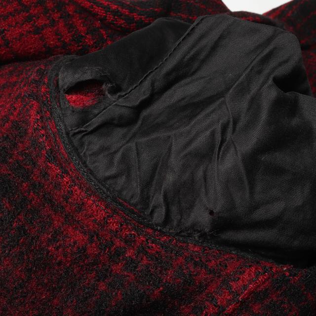 U.S.VINTAGE | 希少 戦前モデル | 30s オンブレチェック ウール ハンティング ジャケット | DRY BAK × PENN RICH(WOOLRICH | レッド ブラック サイズ:M相当 | 30年代 ヴィンテージ 古着 | アウター コート【メンズ】【中古】【K4745】_4