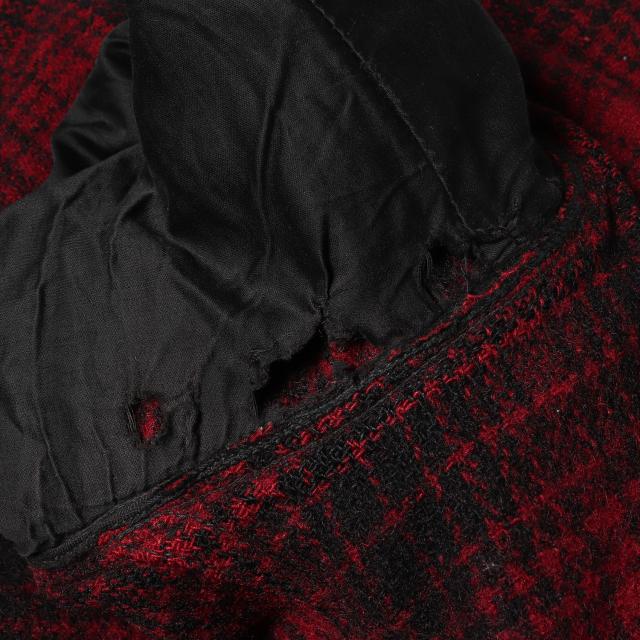 U.S.VINTAGE | 希少 戦前モデル | 30s オンブレチェック ウール ハンティング ジャケット | DRY BAK × PENN RICH(WOOLRICH | レッド ブラック サイズ:M相当 | 30年代 ヴィンテージ 古着 | アウター コート【メンズ】【中古】【K4745】_5
