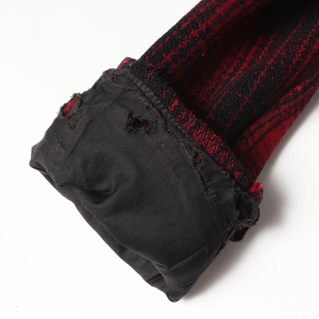U.S.VINTAGE | 希少 戦前モデル | 30s オンブレチェック ウール ハンティング ジャケット | DRY BAK × PENN RICH(WOOLRICH | レッド ブラック サイズ:M相当 | 30年代 ヴィンテージ 古着 | アウター コート【メンズ】【中古】【K4745】_6