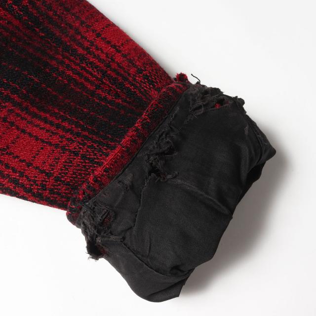 U.S.VINTAGE | 希少 戦前モデル | 30s オンブレチェック ウール ハンティング ジャケット | DRY BAK × PENN RICH(WOOLRICH | レッド ブラック サイズ:M相当 | 30年代 ヴィンテージ 古着 | アウター コート【メンズ】【中古】【K4745】_7