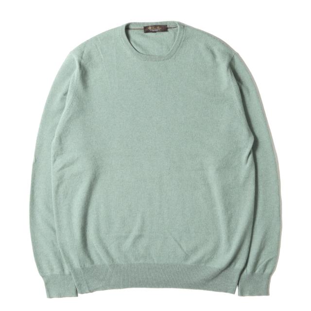 Loro Piana ロロ・ピアーナ ニット セージグリーン サイズ:50 | 現行モデル クラシック・ラウンドネック ニット セーター | イタリア製 | トップス プルオーバー【メンズ】【中古】【美品】【K4745】