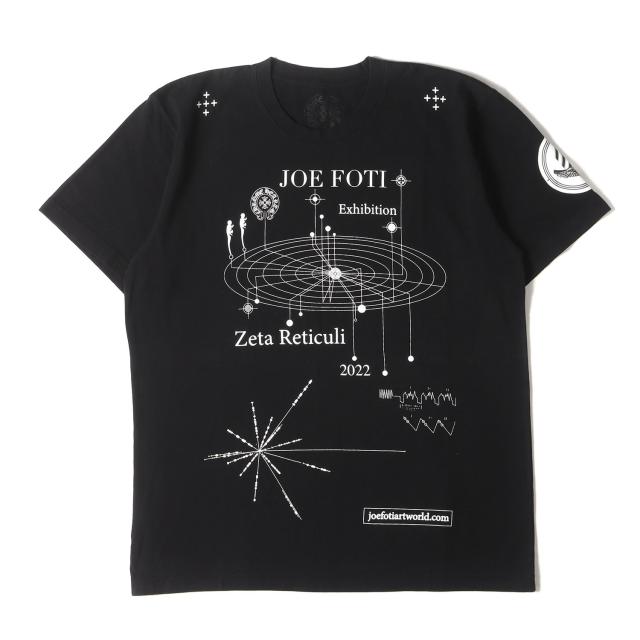 CHROME HEARTS クロムハーツ Tシャツ ブラック 黒 サイズ:L | 22SS JOE FOTI EXHIBITION 2022 Zeta Reticuli 限定 グラフィック Tシャツ | トップス カットソー 半袖【メンズ】【中古】【美品】【K4746】
