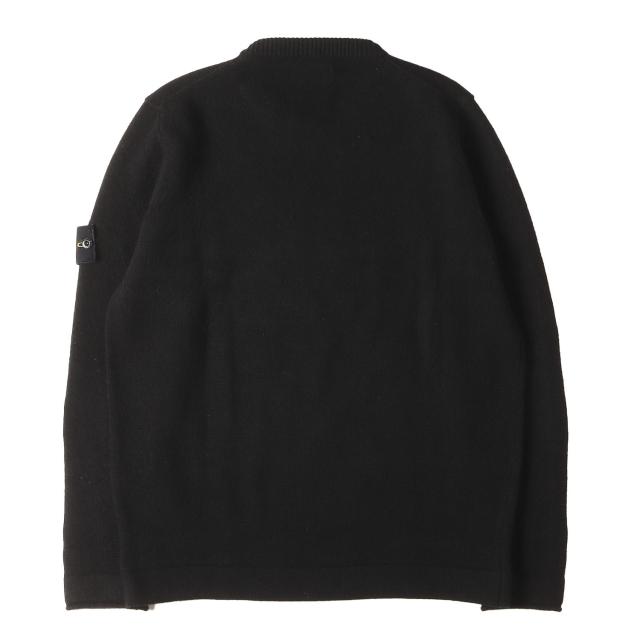 STONE ISLAND ストーンアイランド ニット ブラック 黒 サイズ:L | ウール/アルパカ クルーネック ニットセーター | トップス プルオーバー【メンズ】【中古】【K4748】_1