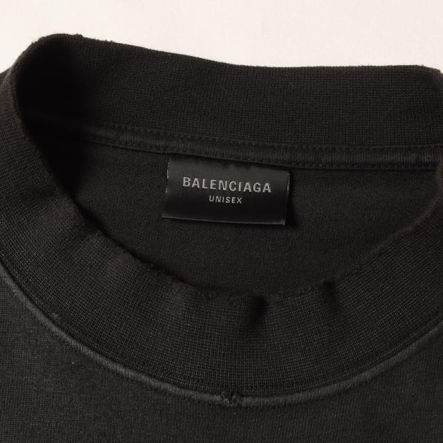 BALENCIAGA バレンシアガ Tシャツ ブラック 黒 サイズ:3 | 23SS クラッシュダスト加工 ワッペンTシャツ | トップス カットソー 半袖【メンズ】【中古】【美品】【K4755】_2