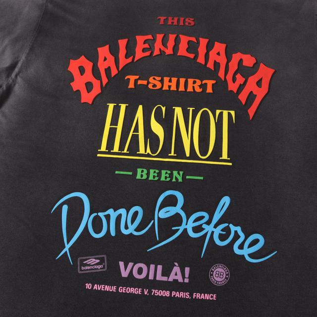 BALENCIAGA バレンシアガ Tシャツ ブラック 黒 サイズ:L | 24AW ダメージ加工 グラフィック ロゴ Tシャツ | トップス カットソー 半袖【メンズ】【中古】【美品】【K4755】_3