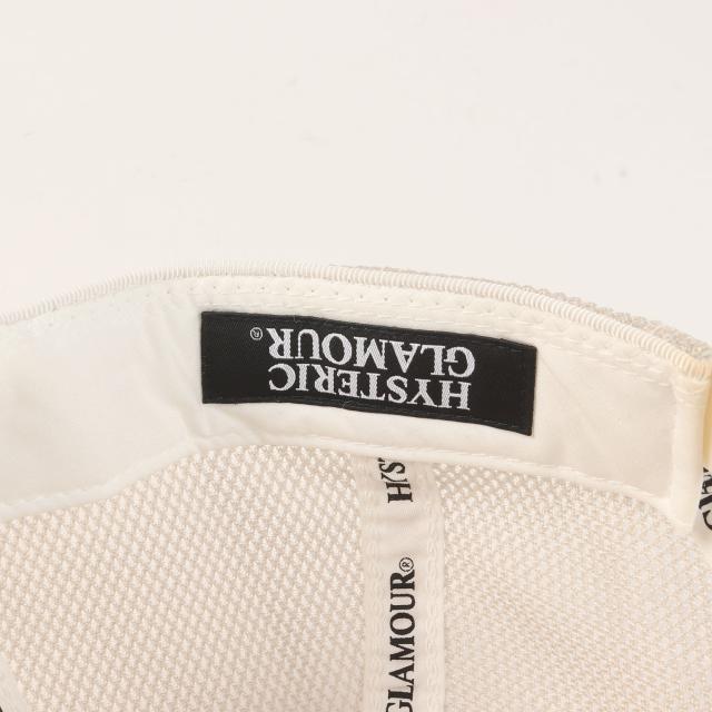 HYSTERIC GLAMOUR ヒステリックグラマー キャップ ホワイト 白 サイズ:FREE | HYSTERIC SOUNDS メッシュキャップ / MADE IN JAPAN | ブランド 帽子【メンズ】【中古】【K4793】_3