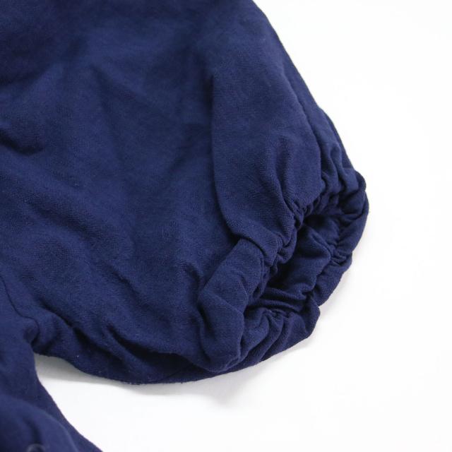 MAISON GUILLEMETTE メゾンギヨメット ブラウス ネイビー 紺 サイズ:S | 25春夏 スクエアネック クロップド ブラウス / プルオーバー 半袖 パフスリーブ | トップス シャツ カットトップス【レディース】【中古】【K4787】_5
