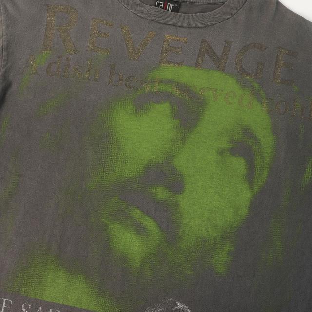 SAINT MICHAEL セントマイケル Tシャツ ブラック 黒 サイズ:XL | 23SS ×BerBerJin ×GReeeeN ヴィンテージ加工 Tシャツ(S/S T-SHIRT REVENGE) | トップス カットソー 半袖【メンズ】【中古】_6