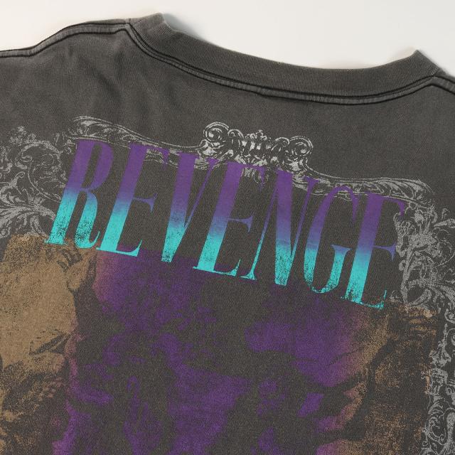 SAINT MICHAEL セントマイケル Tシャツ ブラック 黒 サイズ:XL | 23SS ×BerBerJin ×GReeeeN ヴィンテージ加工 Tシャツ(S/S T-SHIRT REVENGE) | トップス カットソー 半袖【メンズ】【中古】_8