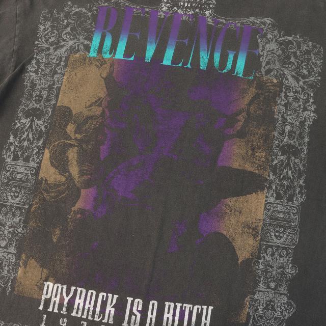 SAINT MICHAEL セントマイケル Tシャツ ブラック 黒 サイズ:XL | 23SS ×BerBerJin ×GReeeeN ヴィンテージ加工 Tシャツ(S/S T-SHIRT REVENGE) | トップス カットソー 半袖【メンズ】【中古】_9