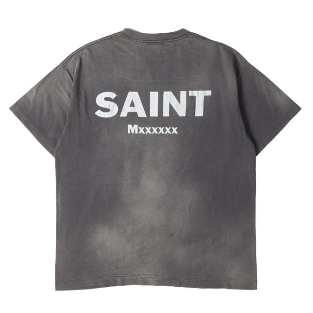 SAINT MICHAEL セントマイケル Tシャツ ブラック 黒 サイズ:XL | 24SS ×新世紀エヴァンゲリオン キャラクター Tシャツ(EV SS TEE NEON GNSIS) | トップス カットソー 半袖【メンズ】【中古】【美品】【K4793】_1