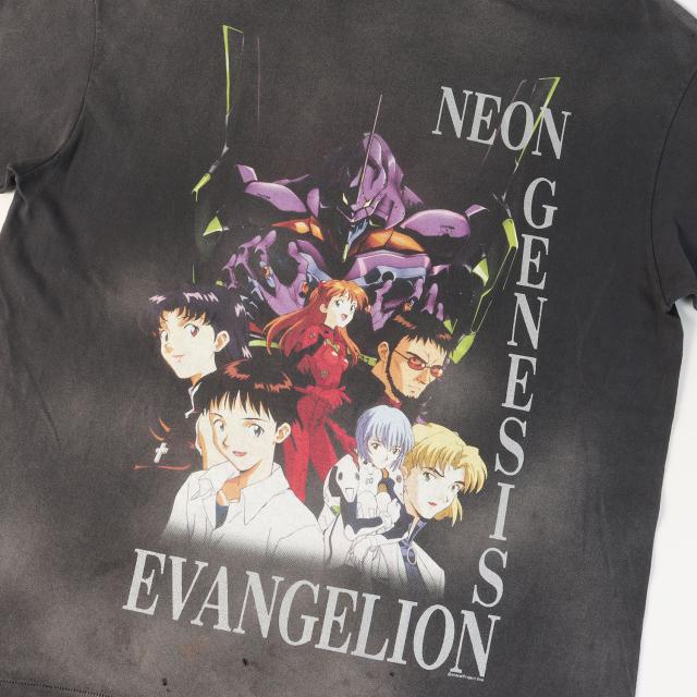 SAINT MICHAEL セントマイケル Tシャツ ブラック 黒 サイズ:XL | 24SS ×新世紀エヴァンゲリオン キャラクター Tシャツ(EV SS TEE NEON GNSIS) | トップス カットソー 半袖【メンズ】【中古】【美品】【K4793】_5